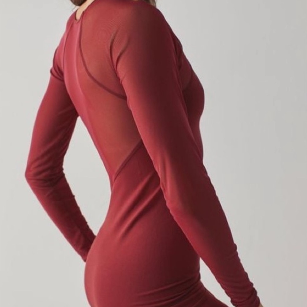 Free People On The Spot Slip Bodycon Dress in Red - Picture 3 of 4